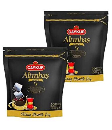 Çaykur Altınbaş Demlik Poşet Siyah Çay 2x1000 gr 2x200'lü 